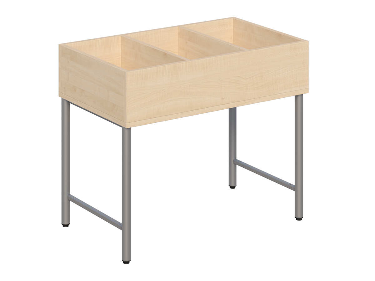 Biblioteczka Primo 248 na stopkach_klon_st.aluminium_1