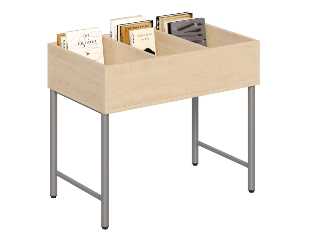 Biblioteczka Primo 248 na stopkach_klon_st.aluminium_2