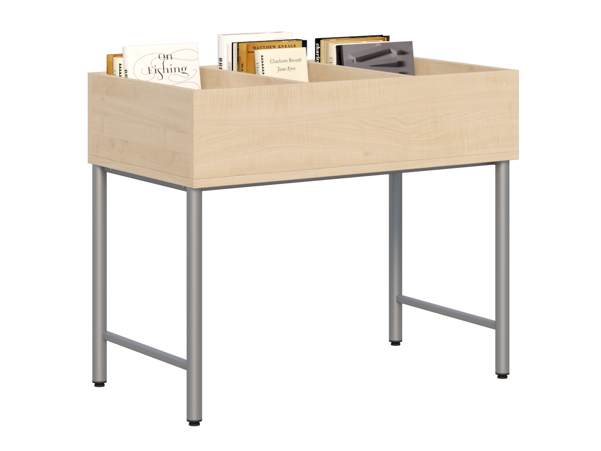Biblioteczka Primo 248 na stopkach_klon_st.aluminium_3