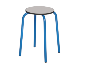 taboret okrągły st.błękitny_compact popiel