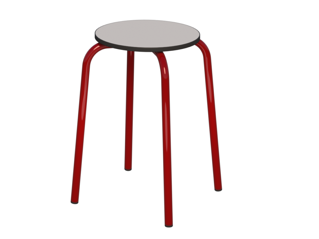 taboret okrągły st.bordowy_compact popiel