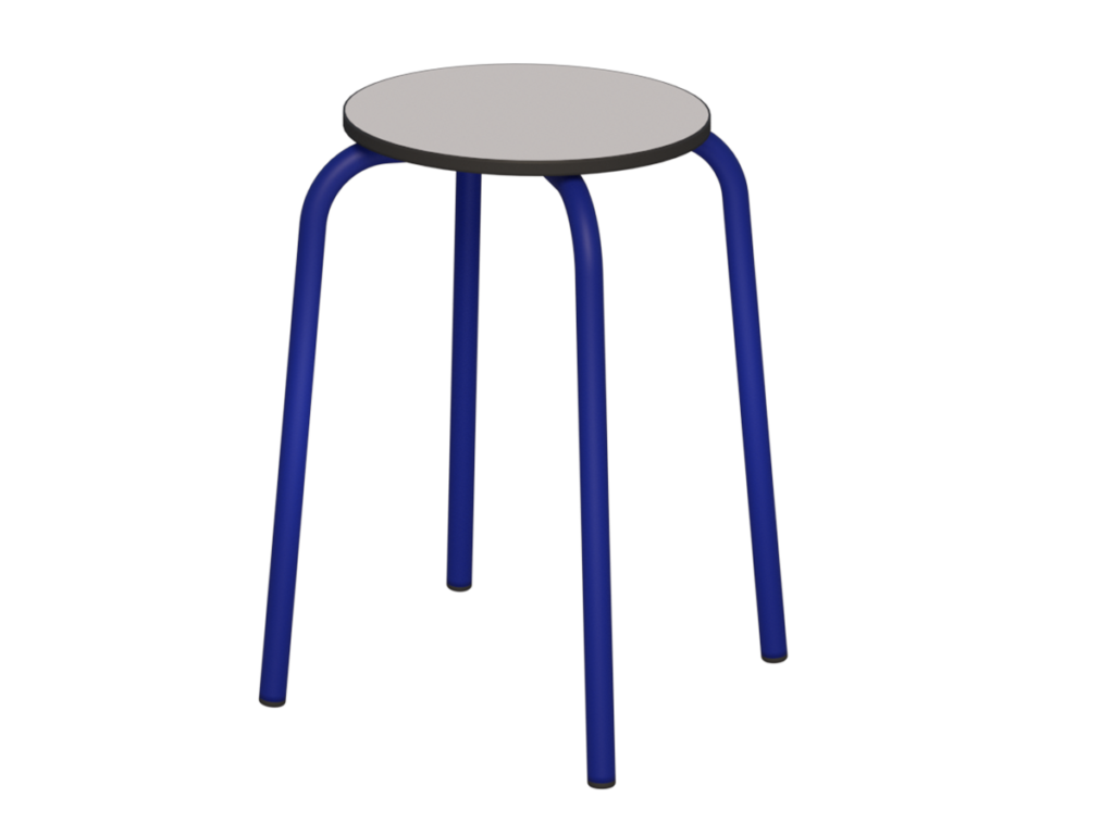 taboret okrągły st.niebieski_compact popiel