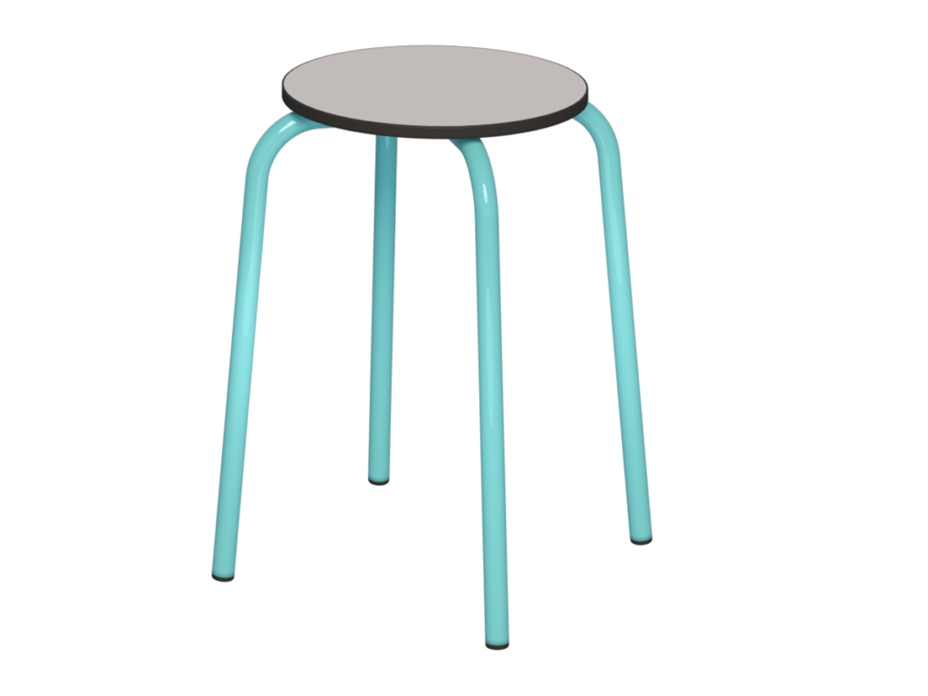 taboret okrągły st.turkus_compact popiel