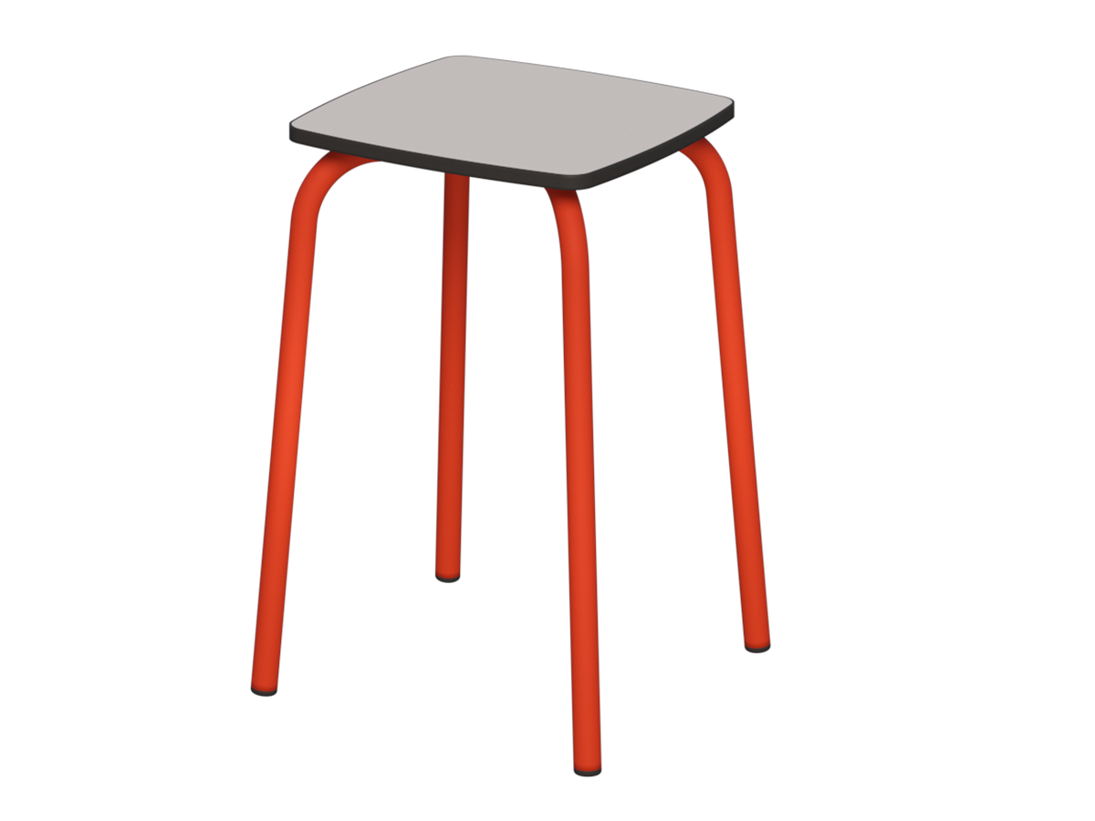 taboret kwadrat st.czerwony_compact popiel