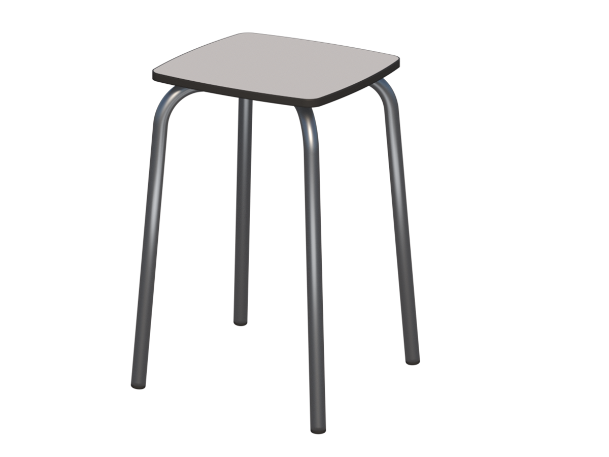 taboret kwadrat st.stalowy_compact popiel