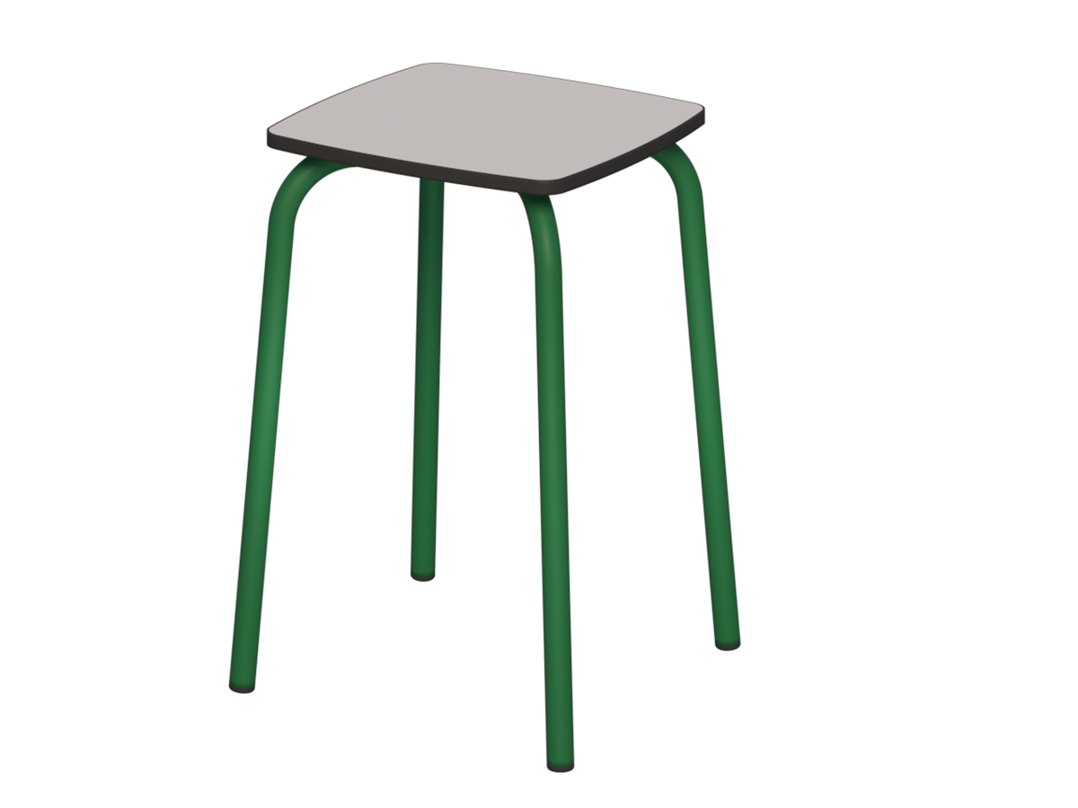 taboret kwadrat st.zielony_compact popiel