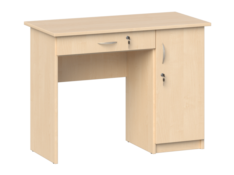 Biurko dla nauczyciela, jednoszafkowe dł. 1000 mm