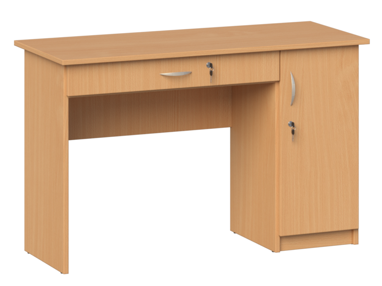 Biurko dla nauczyciela, jednoszafkowe dł. 1200 mm