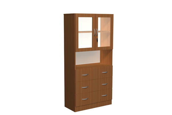 Szafa szkolna z witryną i szufladami Kujawiak 15