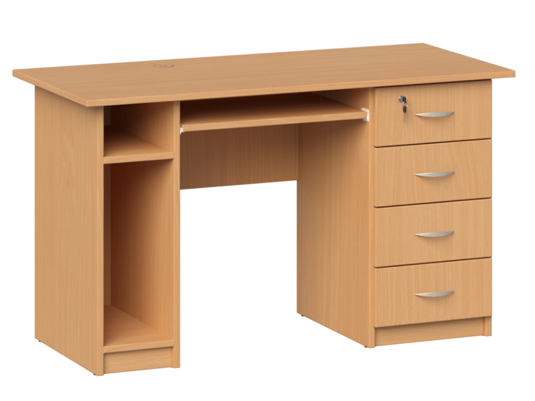 Biurko szkolne Justyna cztery szuflady