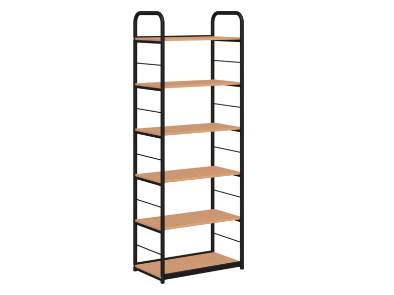 Regał biblioteczny A jednostronny rama metalowa