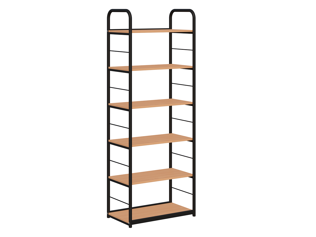 Regał biblioteczny A jednostronny rama metalowa