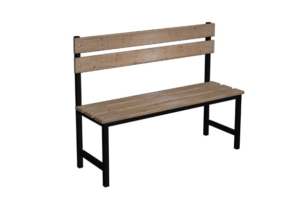 Ławka korytarzowo szatniowa Premium 1-str. z oparciem 1m, 1,2 m.