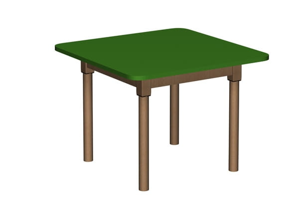 Stół przedszkolny/do żłobka kwadratowy 700x700