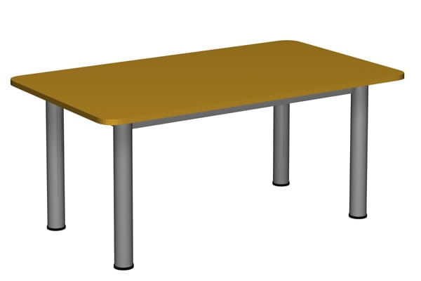 Stół szkolno-przedszkolny/do żłobka prostokątny 1200x700 noga fi 60