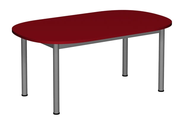 Stół szkolno-przedszkolny owalny 1200x700 noga fi 40