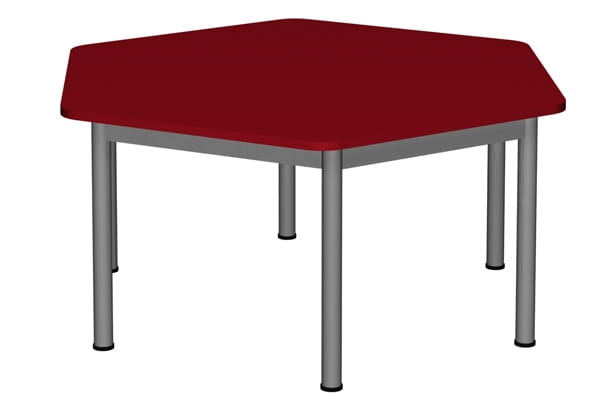 Stół szkolno-przedszkolny/do żłobka sześciokątny noga fi 40