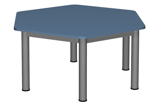 Stół szkolno-przedszkolny/do żłobka sześciokątny noga fi 60