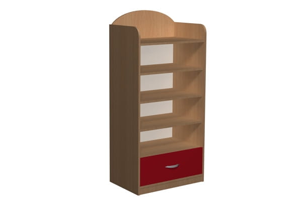 Regał przedszkolny z szufladą Primo 72