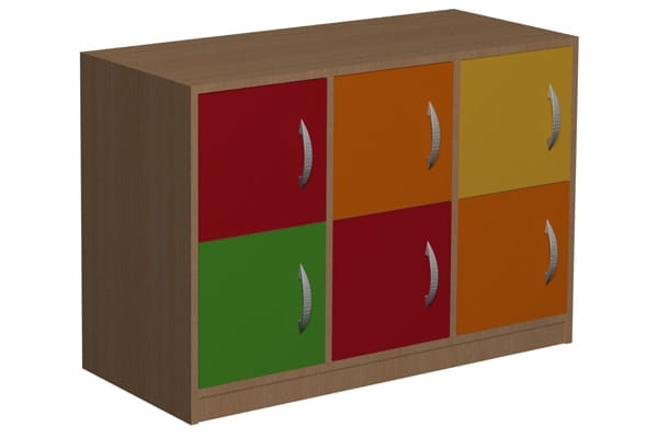 Szafka przedszkolna z schowkami Primo 92