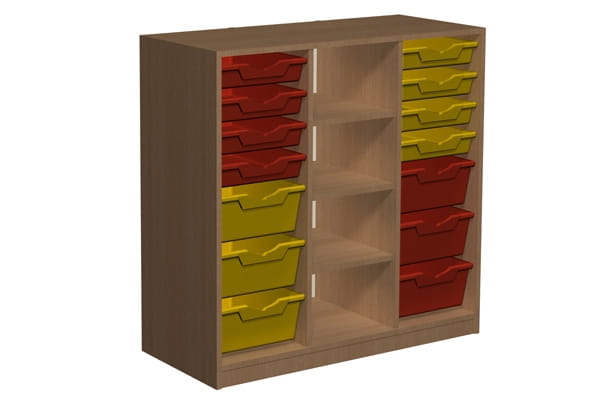 Regał przedszkolny z pojemnikami Primo 124