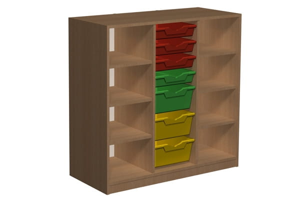 Regał przedszkolny z pojemnikami Primo 125
