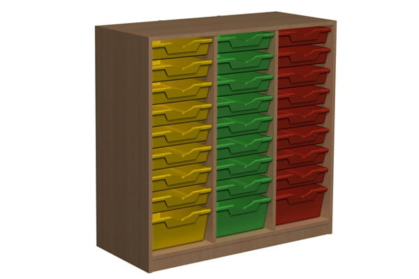 Regał przedszkolny z pojemnikami Primo 126