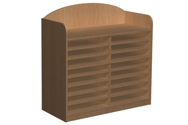 Regał przedszkolny na prace plastyczne Primo 168