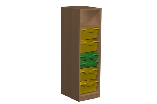 Regał przedszkolny z pojemnikami Primo 176