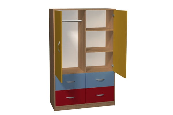 Szafa przedszkolna ubraniowo-aktowa Primo 210