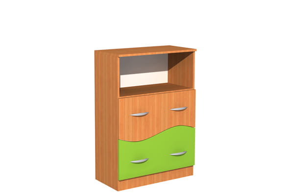 Regał szkolny z szufladami Fala 31, szer. 800 mm