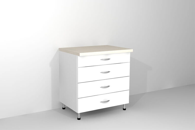 Szafka stojąca z 4 szufladami szer. 800 mm do gabinetu lekarskiego