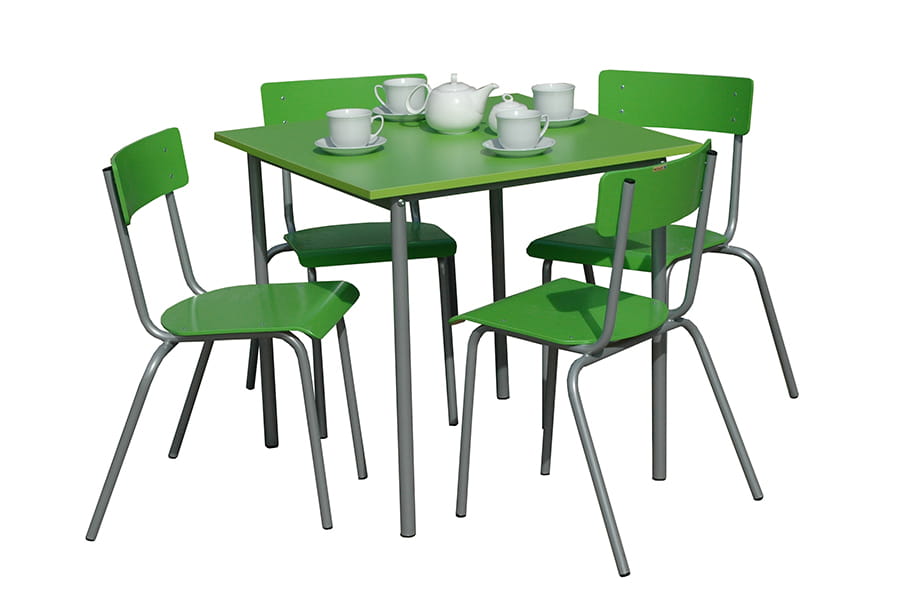 Zestaw stołówkowy Nr 1 stół METALBIT i 4 krzesła BOLEK