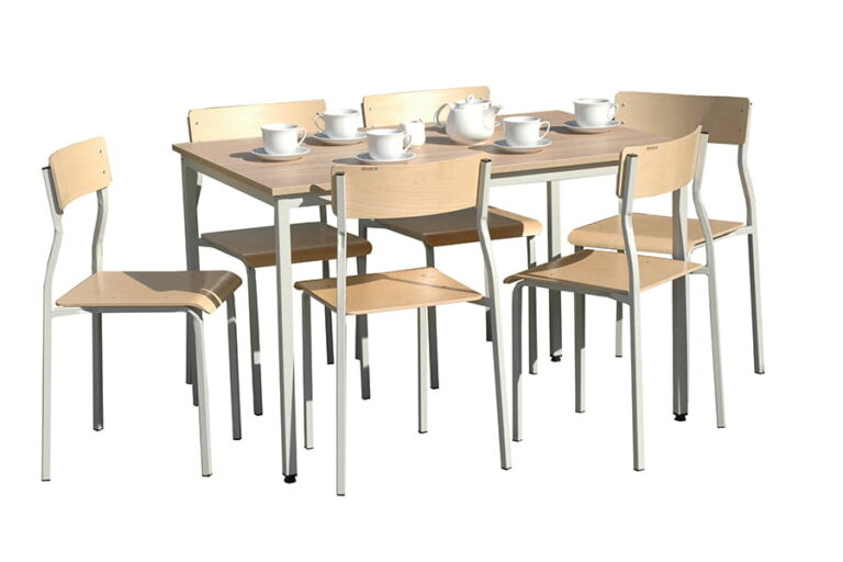 Zestaw stołówkowy Nr 2 stół EWA i krzesła LEON