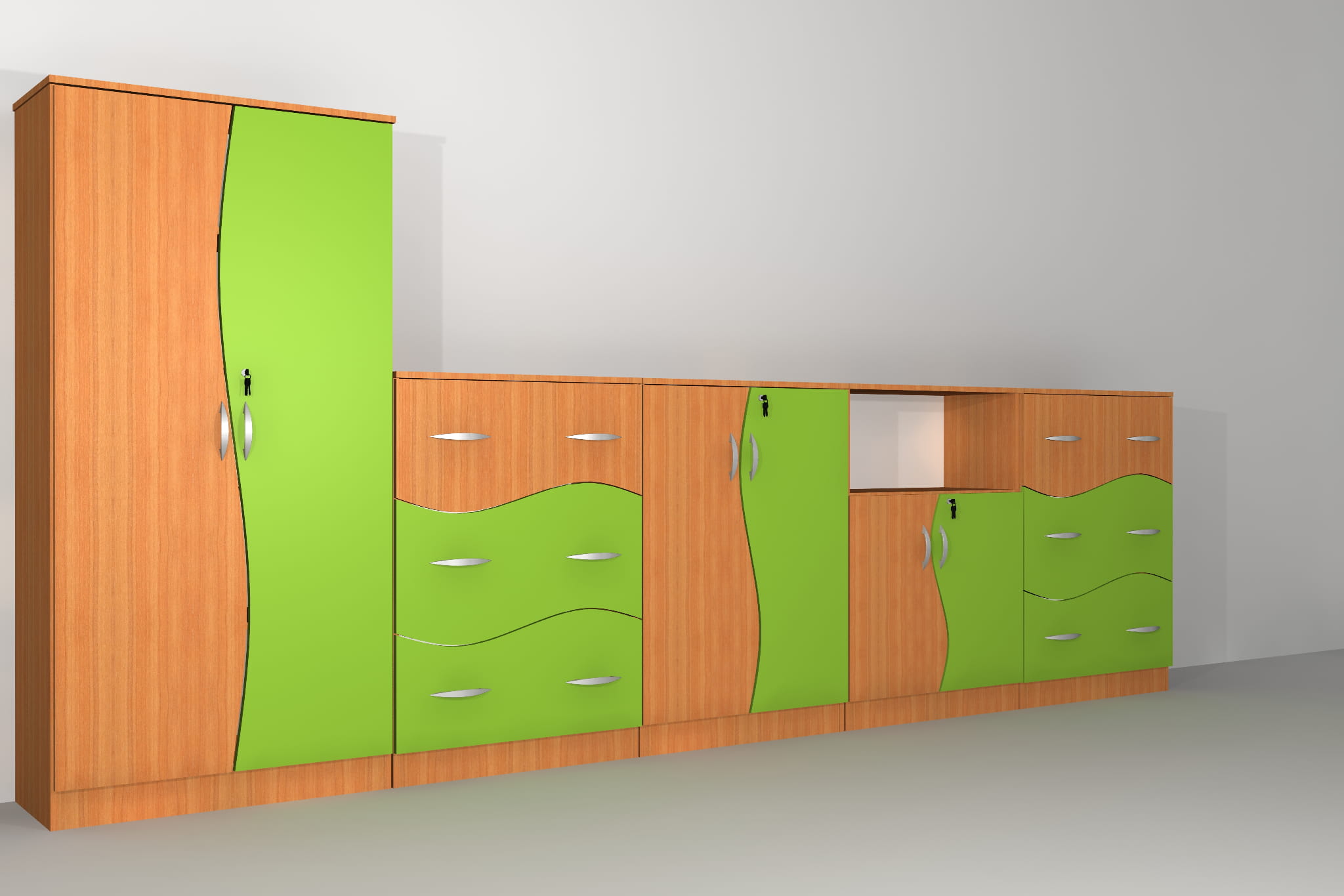 Zestaw szafek szkolnych Nr 2