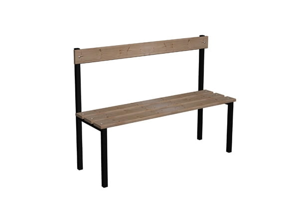 Ławka korytarzowo szatniowa Classic 1-str. z oparciem 1m lub 1,5m.