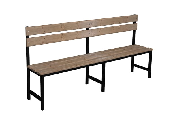 Ławka korytarzowo szatniowa Premium 1-str. z oparciem 1,5m lub 1,8m lub 2,0m