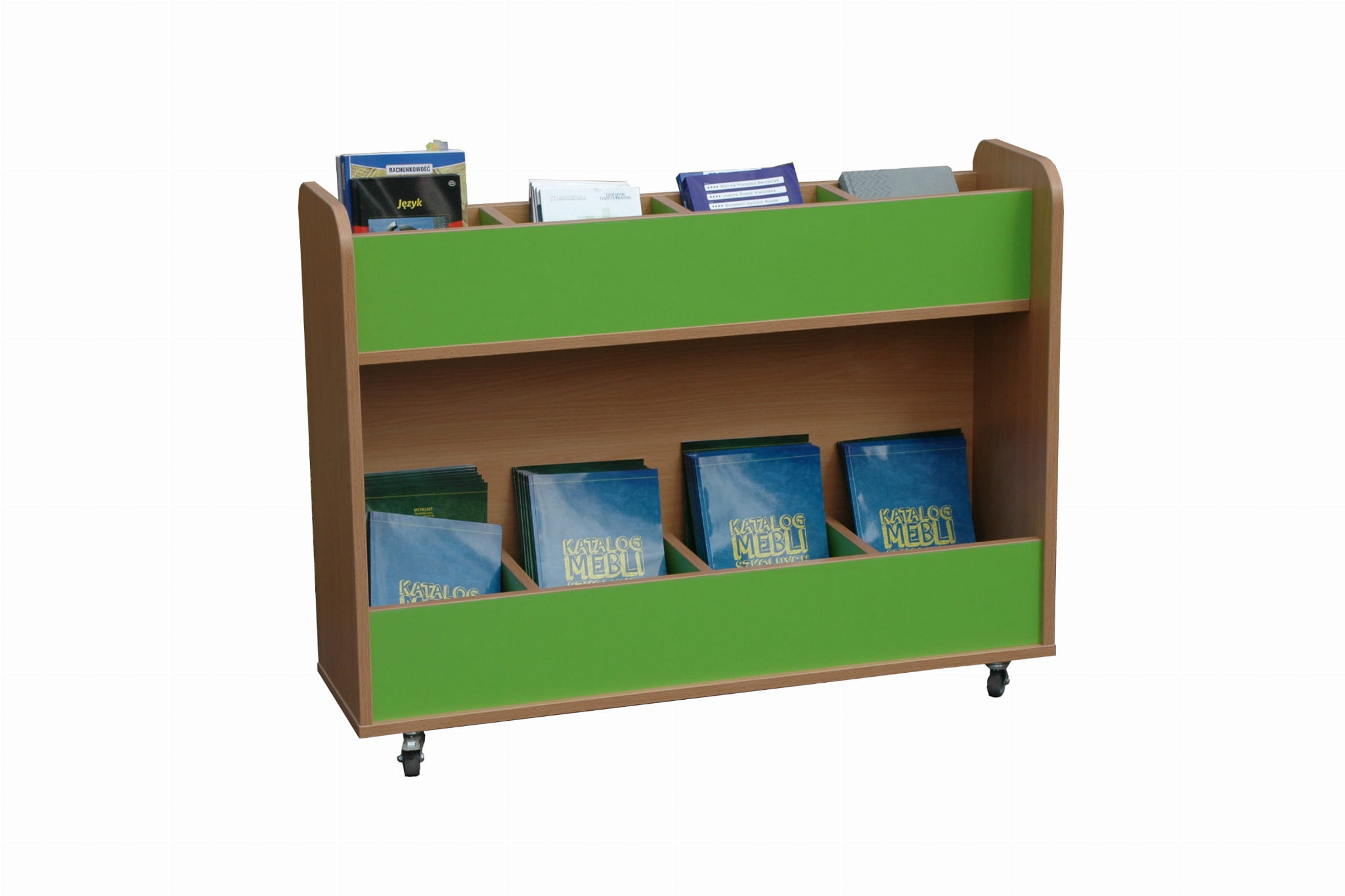 Biblioteczka mobilna z przegrodami Primo 225