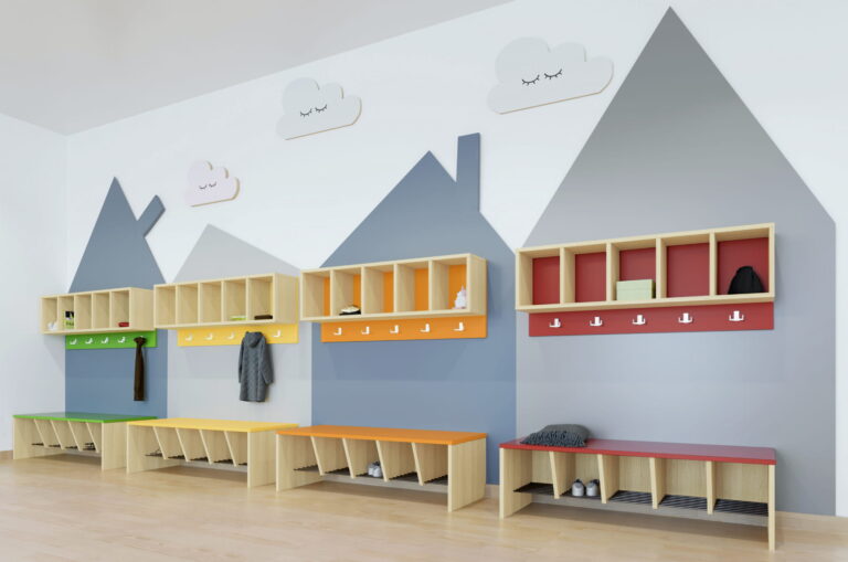 Półka przedszkolna do szatni "P"- modułowa