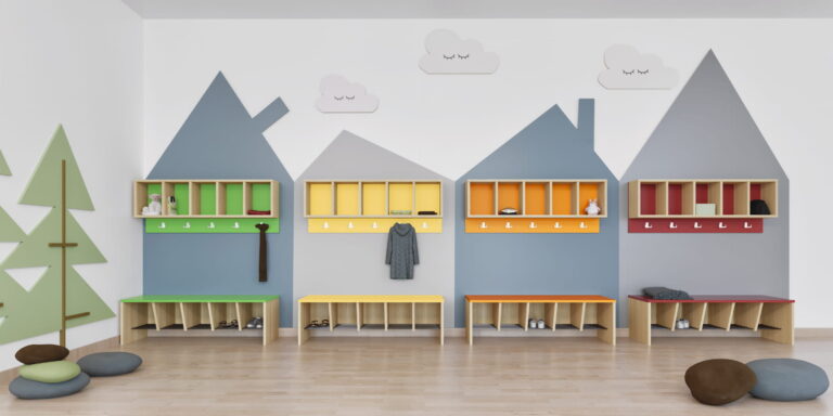 Ławeczka przedszkolna do szatni "S"- modułowa