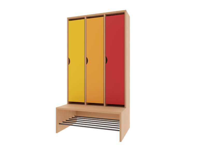 Szatnia do przedszkola "F" 3 i 6 os. z drzwiami