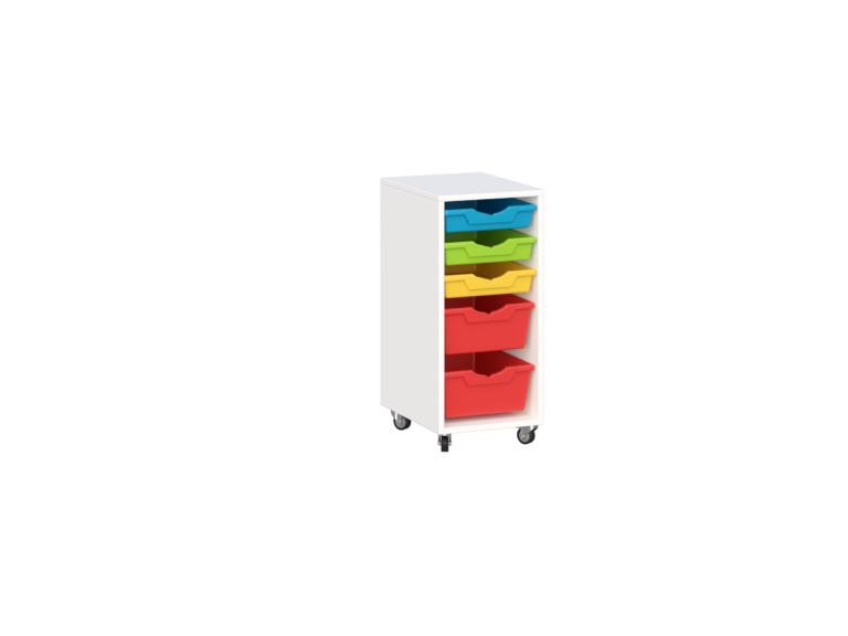 Mobilny regał z pojemnikami Primo 233