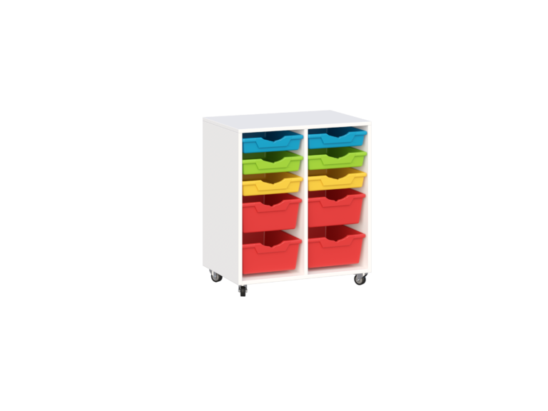 Mobilny regał z pojemnikami Primo 234