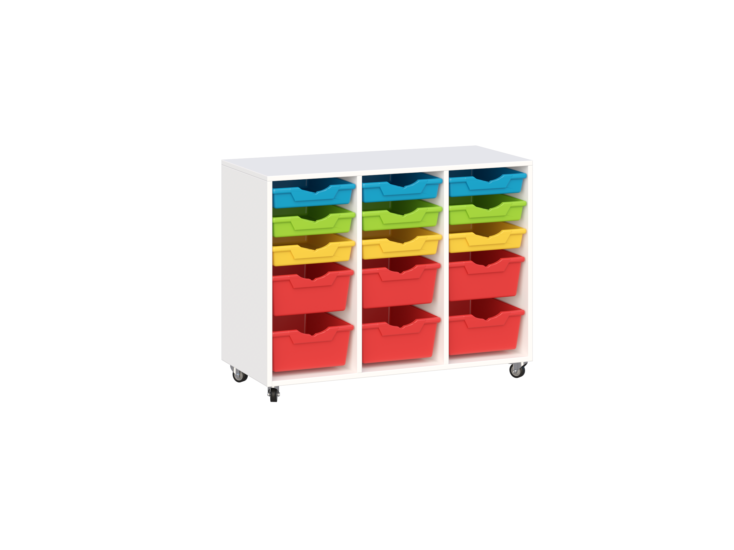 Mobilny regał z pojemnikami Primo 235