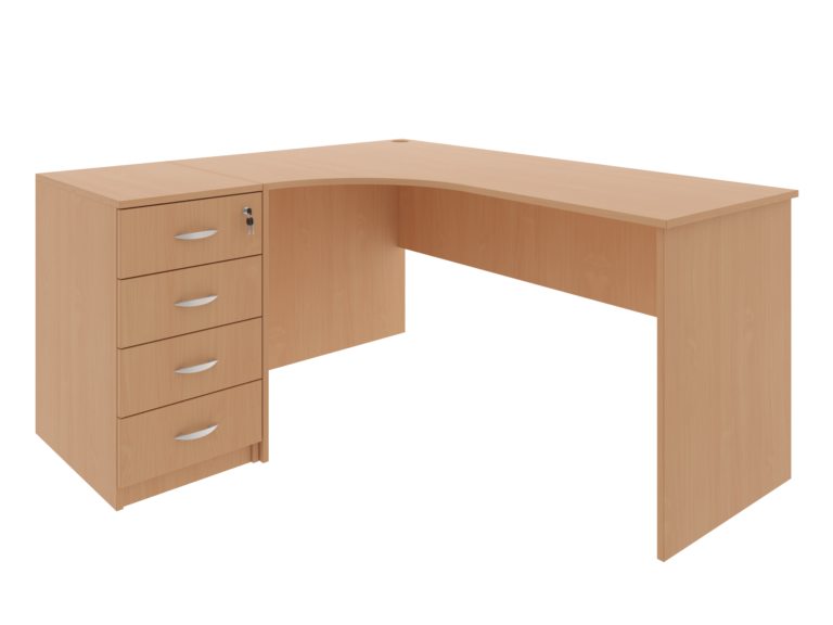 BR2 Biurko narożne z kontenerem