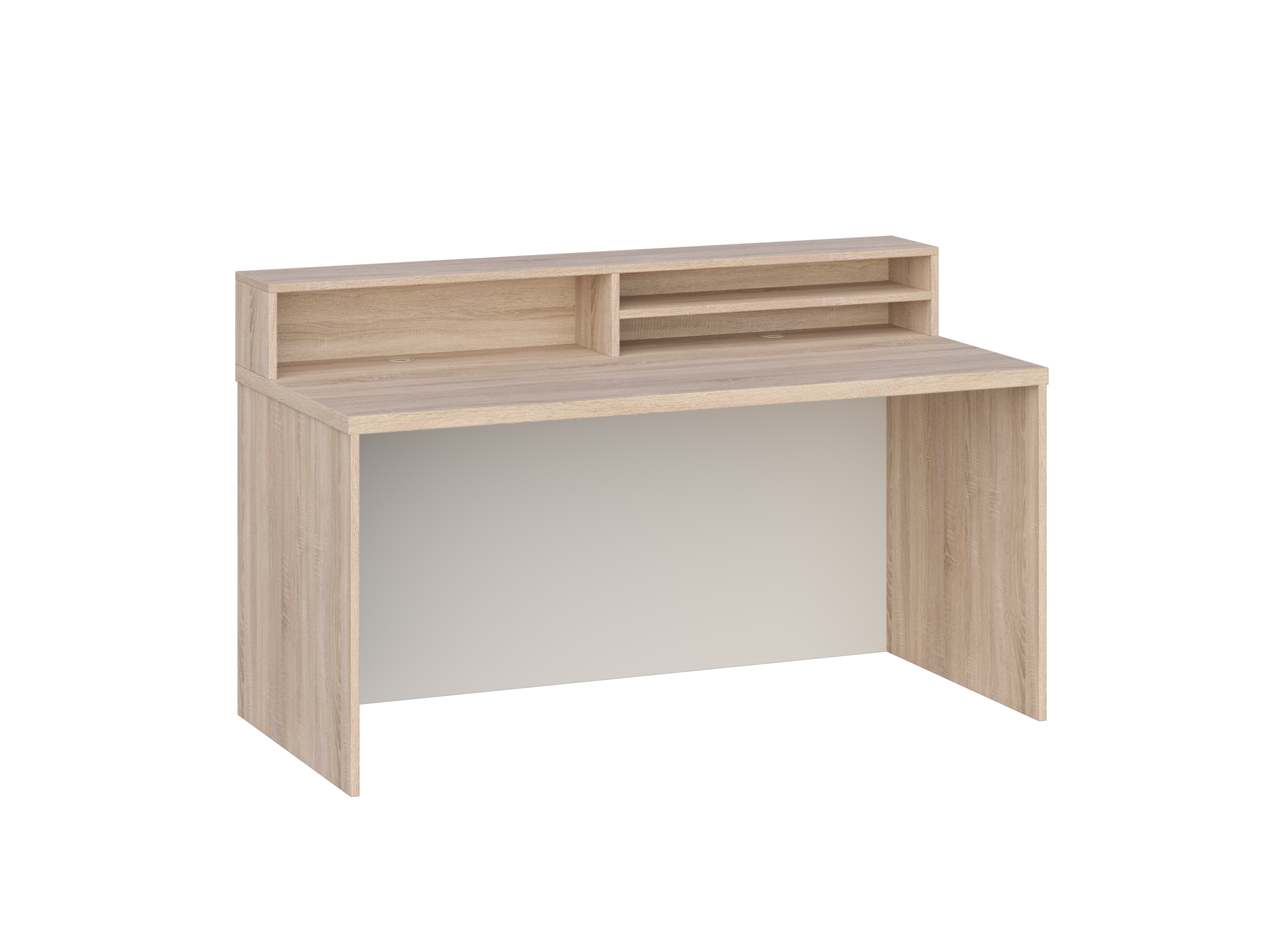 KUJAWIAK PREMIO Biurko gabinetowe typu recepcja z nadstawką dł. 1600 mm