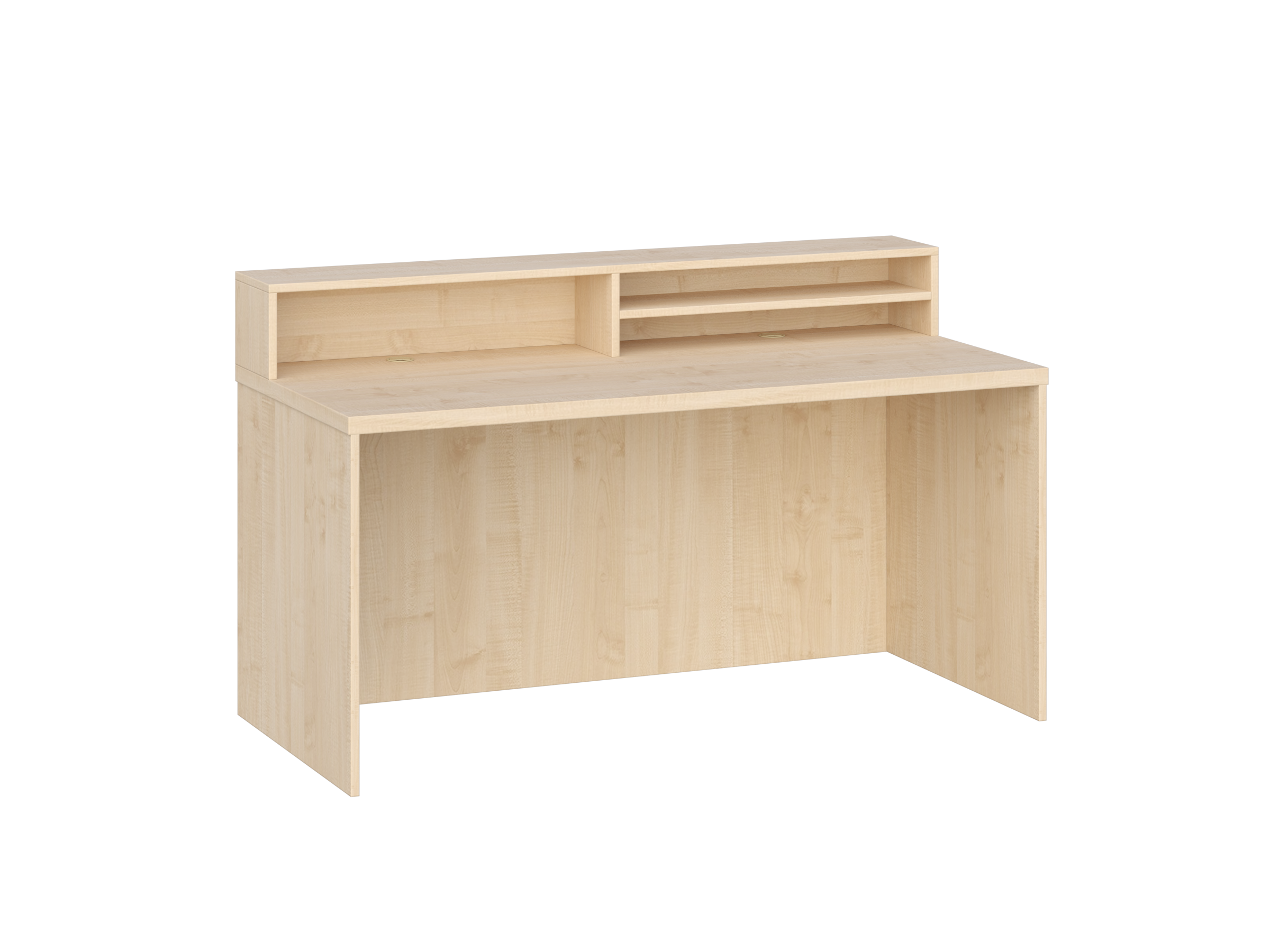 KUJAWIAK PREMIO Biurko gabinetowe typu recepcja z nadstawką dł. 1800 mm