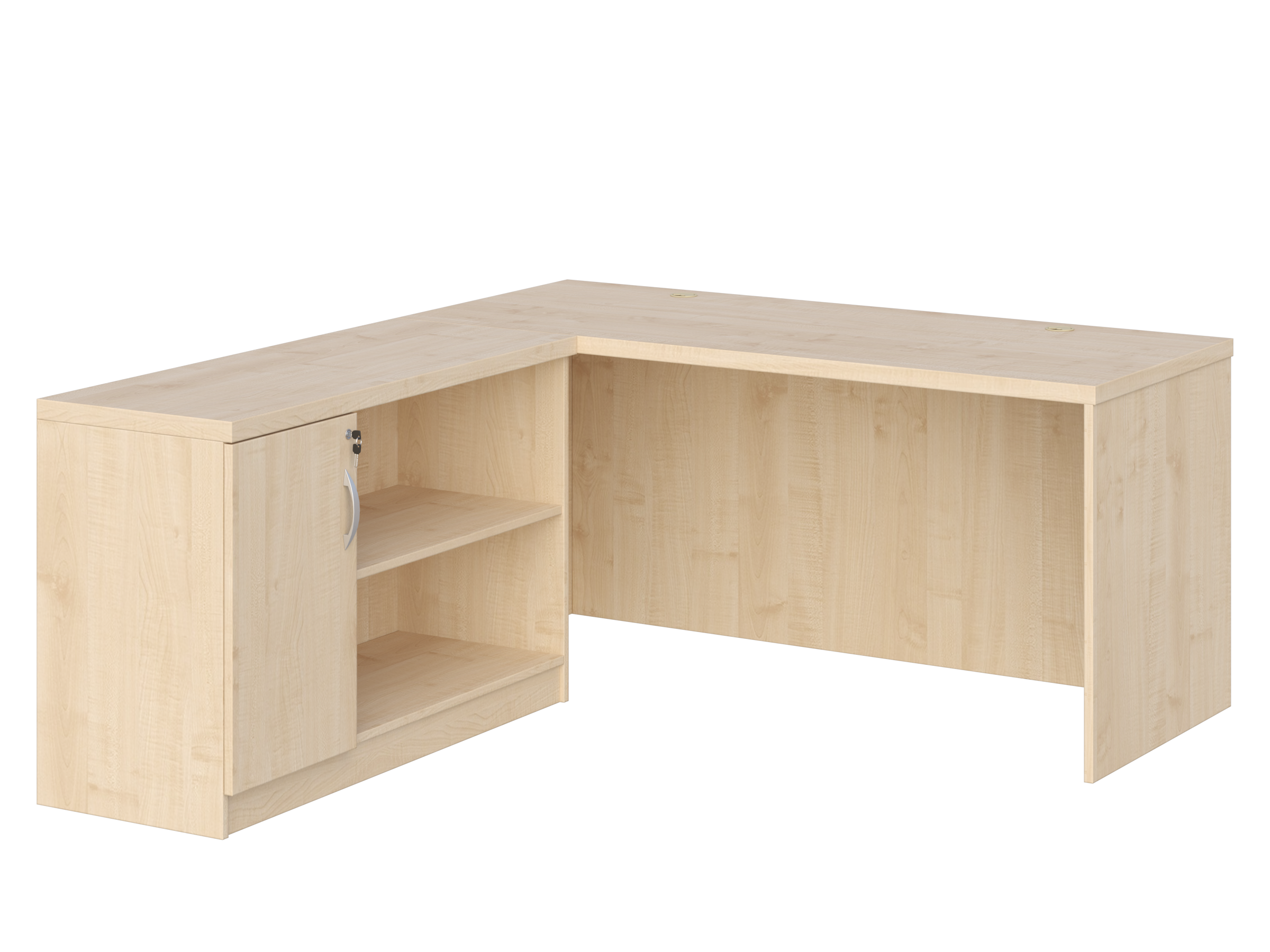 KUJAWIAK PREMIO ZESTAW 1 - Biurko gabinetowe dł. 1600 z komodą Nr 1