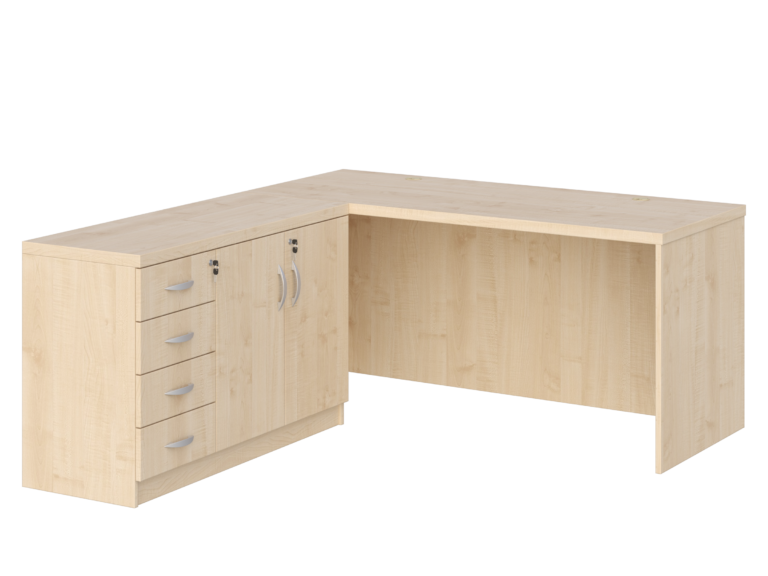 KUJAWIAK PREMIO ZESTAW 2 - Biurko gabinetowe dł. 1600 z komodą Nr 2