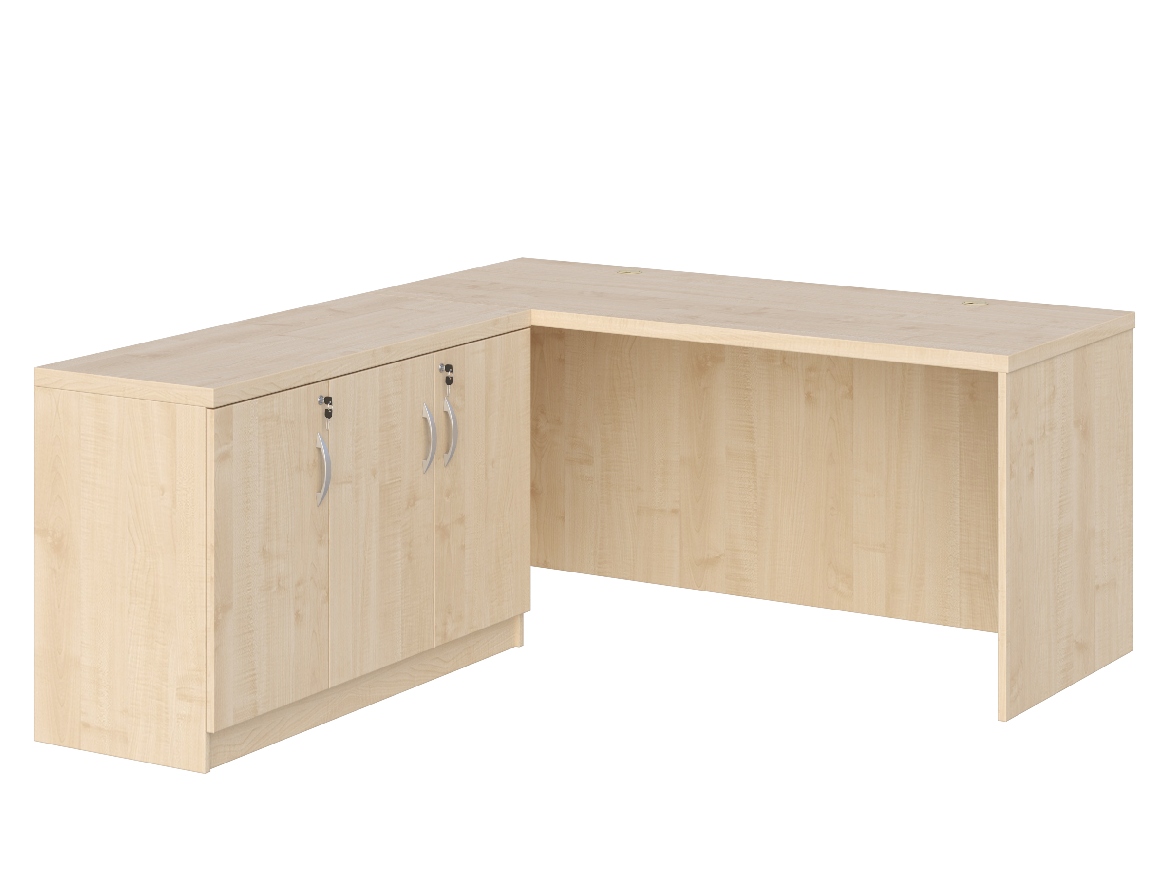 KUJAWIAK PREMIO ZESTAW 3 - Biurko gabinetowe dł. 1600 z komodą Nr 3